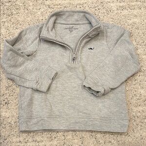 Vineyard Vines Gray Pique Zip Up - 3T
